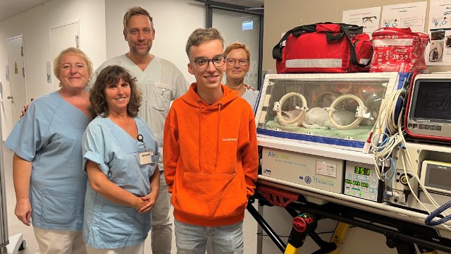 Weltfrühgeborenentag - Albert Syring besucht Jenaer Neonatologie