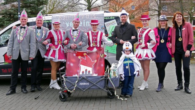Mini-Rosenmontagsumzug in Winzerla