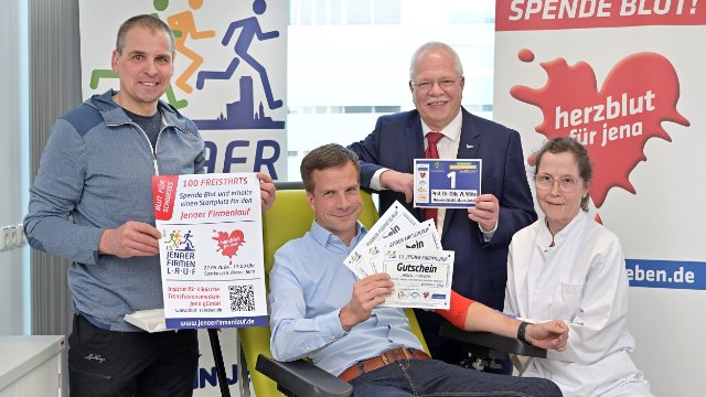 UKJ-Blutspende sucht laufbegeisterte Spender