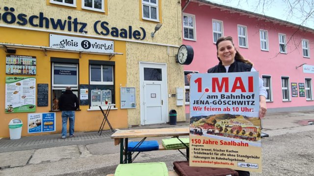 150 Jahre Saalbahn am 1. Mai in Jena-Göschwitz