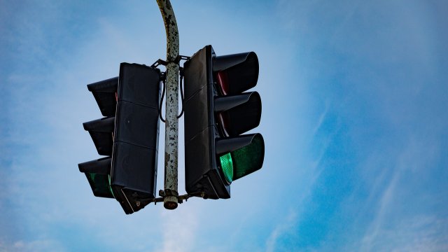 Ampelschaltung Schwarzer Bär/ Universität Jena außer Betrieb