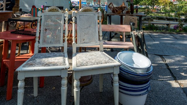 Trödelmarkt in der Innenstadt