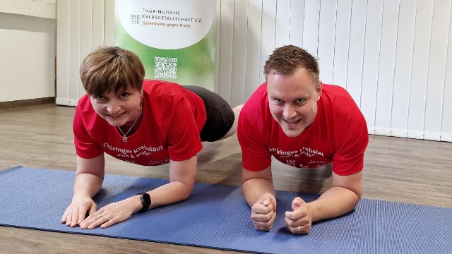 Plankchallenge zugunsten der Thüringischen Krebsgesellschaft