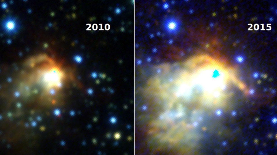 Energiereichster Wachstumsschub eines jungen Sterns nachgewiesen