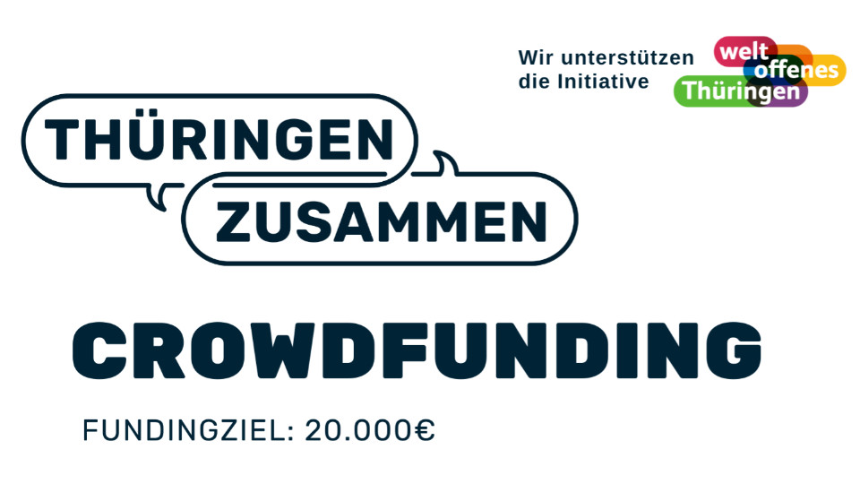 Crowdfunding-Kampagne „Thüringen zusammen“