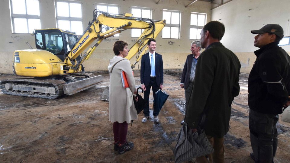 Neubau der Schulturnhalle in Stiebritz gestartet
