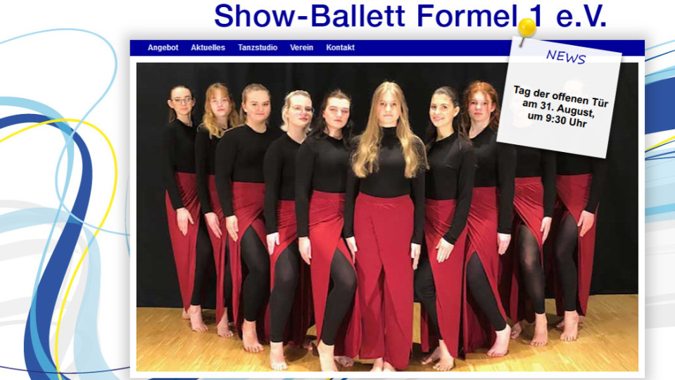 Tag der offenen Tür beim Show-Ballett Formel I