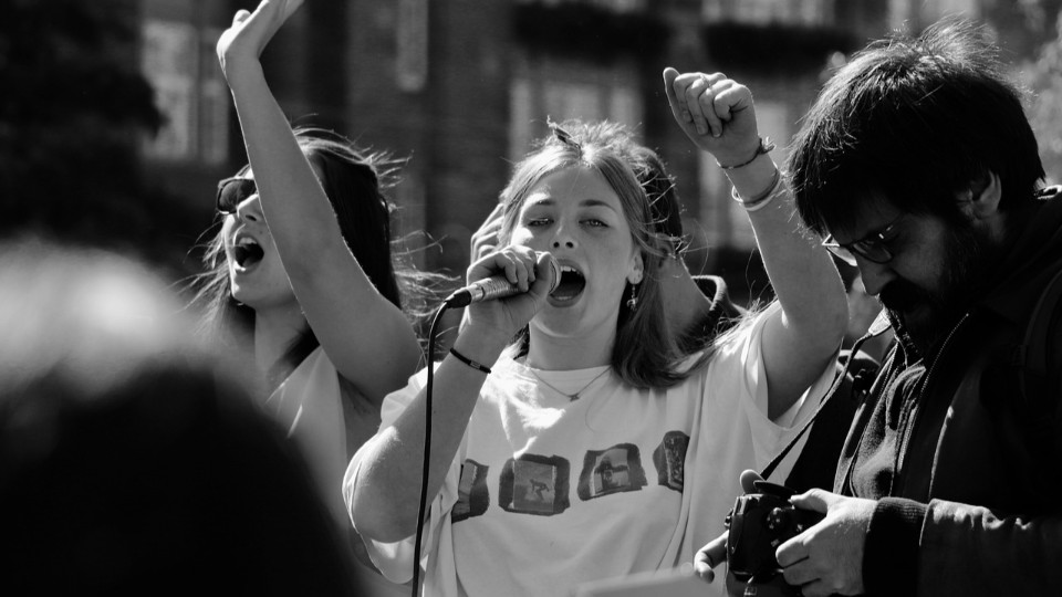 Verkehrsbehinderung durch Kundgebung am Dienstag