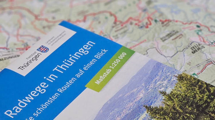 Neue Radwegekarte für Thüringen