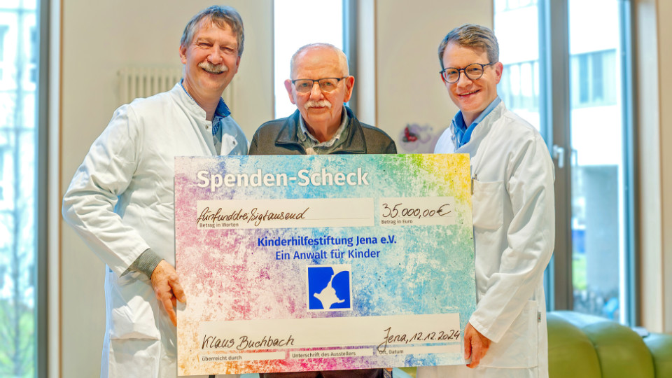 Spende für die Kinderhilfestiftung Jena e.V.