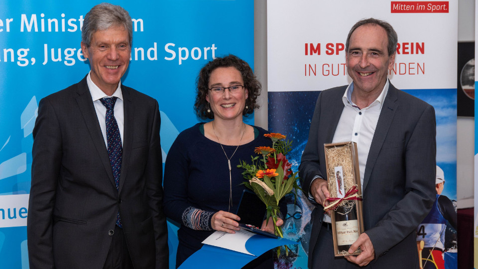 Sportplakette des Freistaates für Anne Kindler