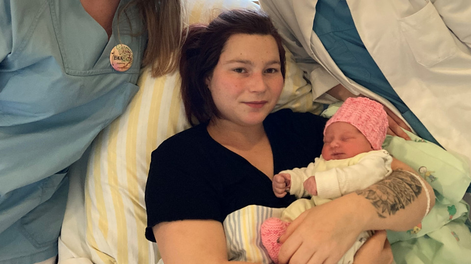 Maria Andrea ist das Neujahrsbaby