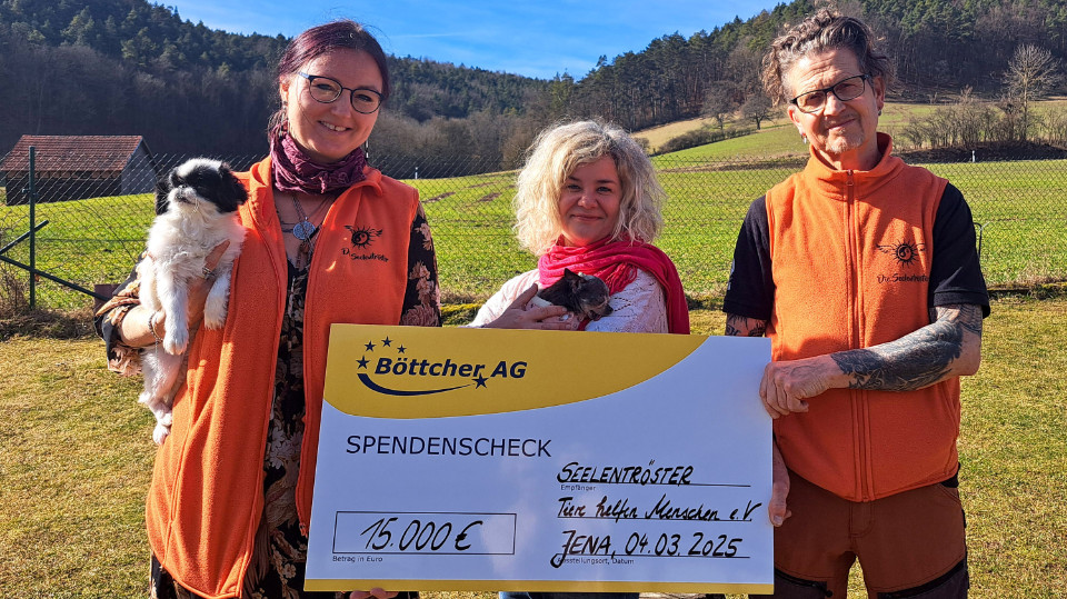 Böttcher AG spendet 15.000 Euro an „Die Seelentröster“