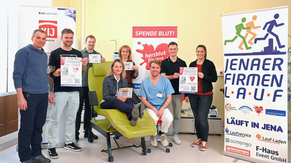 Dank Blut zum Firmenlauf