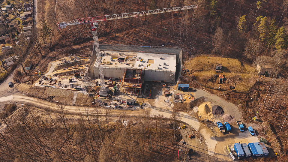 Hochbehälter Schweizerhöhe: Wasserkammern im Rohbau fertig