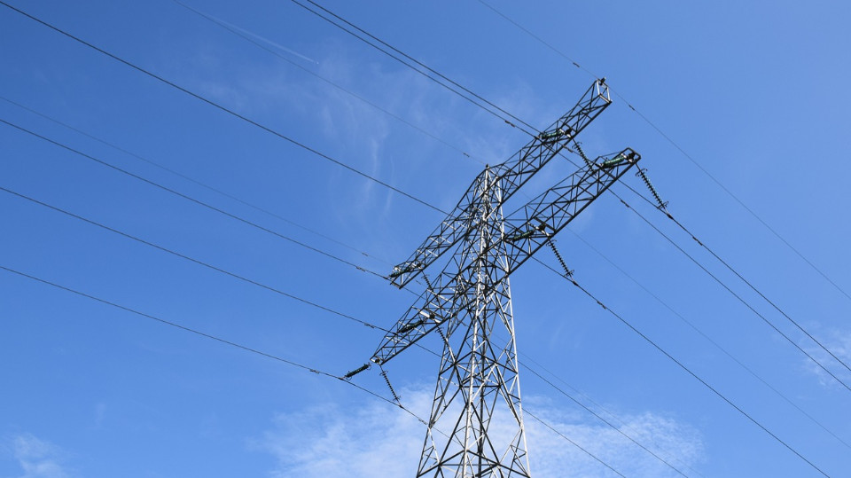 Arbeiten an Hochspannungsleitungen in Münchenroda