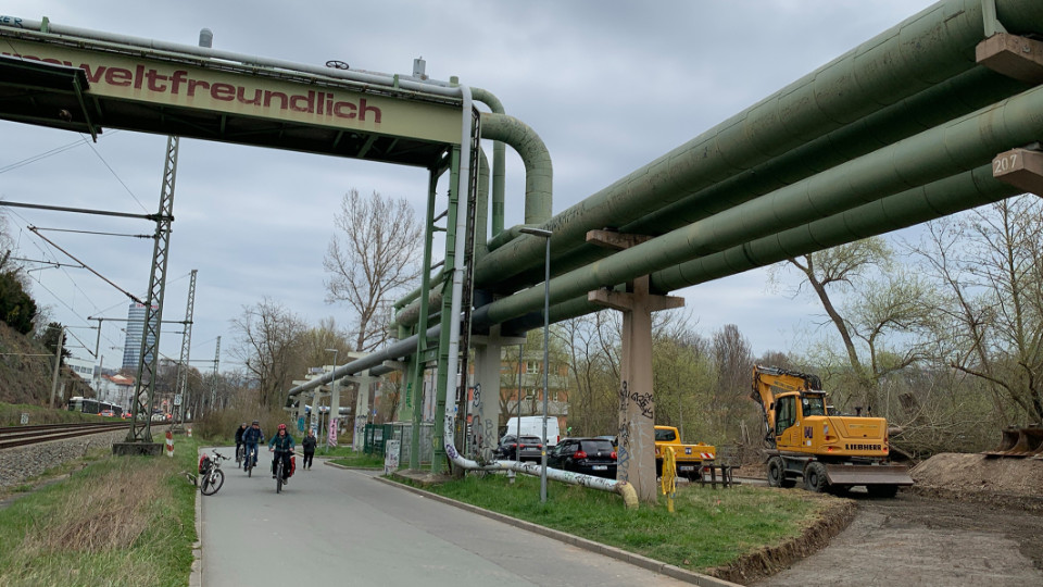 Tiefbauarbeiten im Burgauer Weg