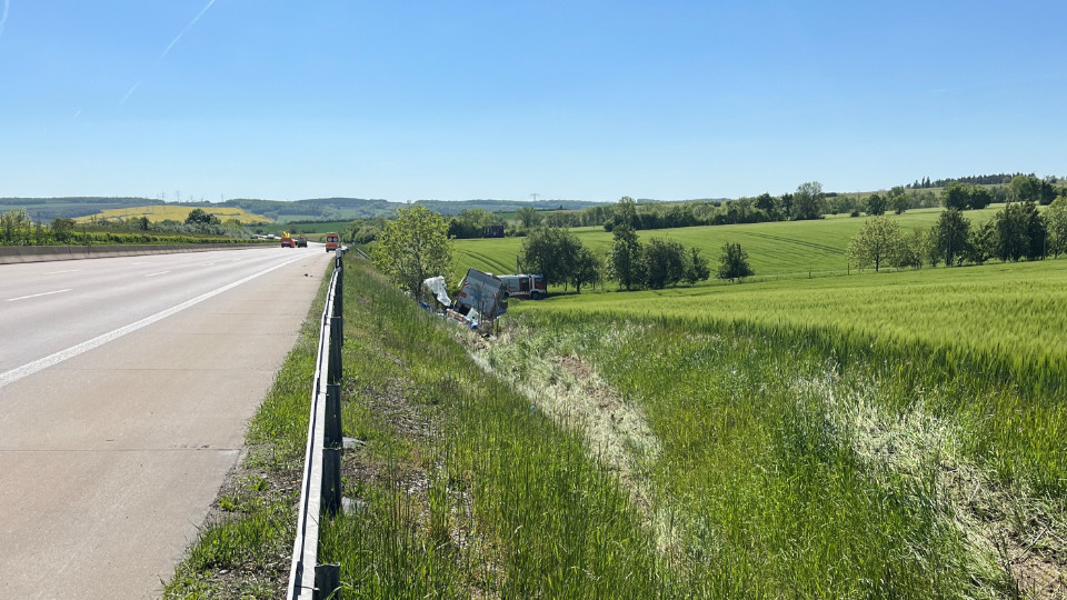 Gefahrgutunfall auf der A4 sorgte für massive Verkehrsbehinderungen