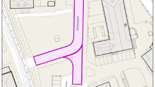 Vollsperrung Gerbergasse vom 19. bis 28. Mai