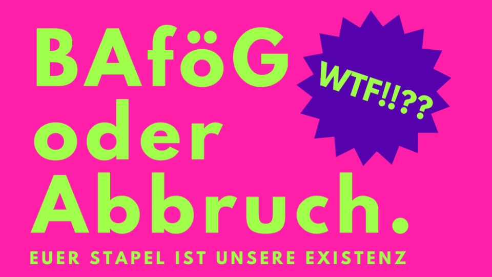 Abschlussdemo der Kampagne „BAföG oder Abbruch“ in Jena 