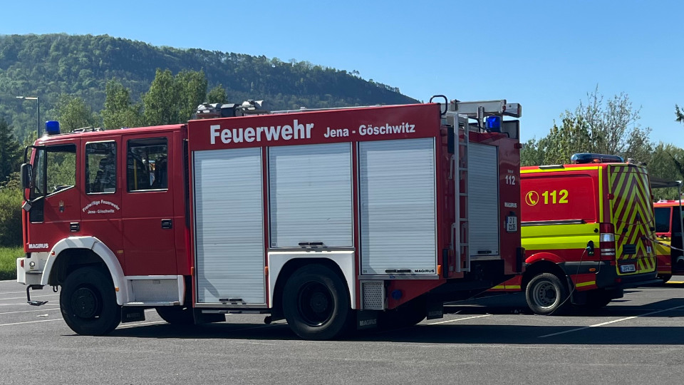 Brand in Jena-Zwätzen 