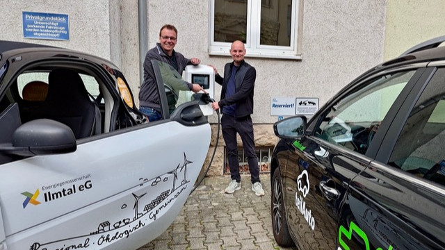 Neue E-Carsharing-Station in der Wöllnitzer Straße in Betrieb genommen