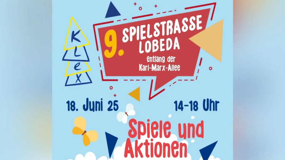 Spielstraße in Lobeda-West am 18. Juni