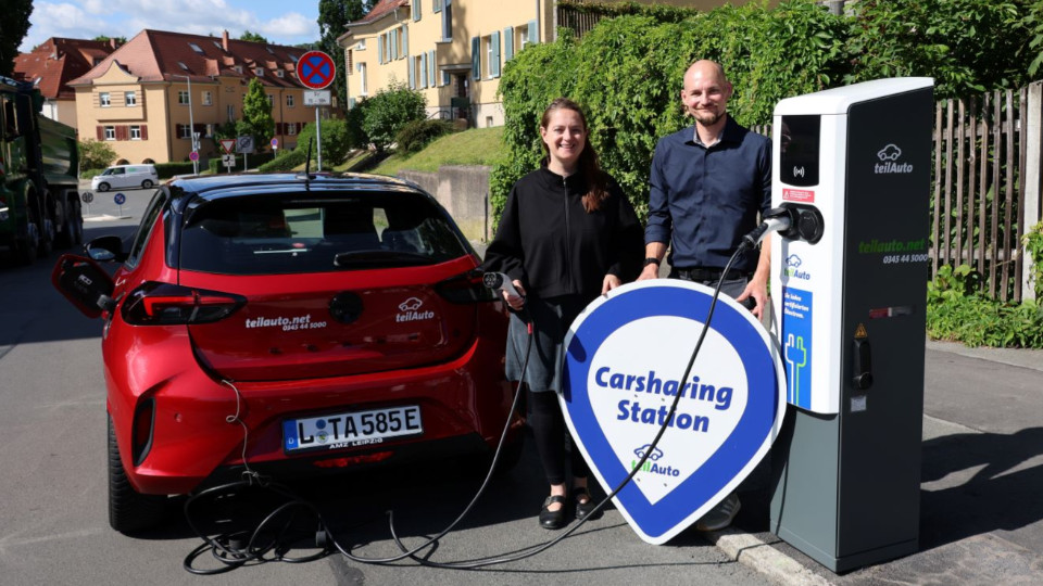 teilAuto nimmt 16 neue Stellplätze in Betrieb