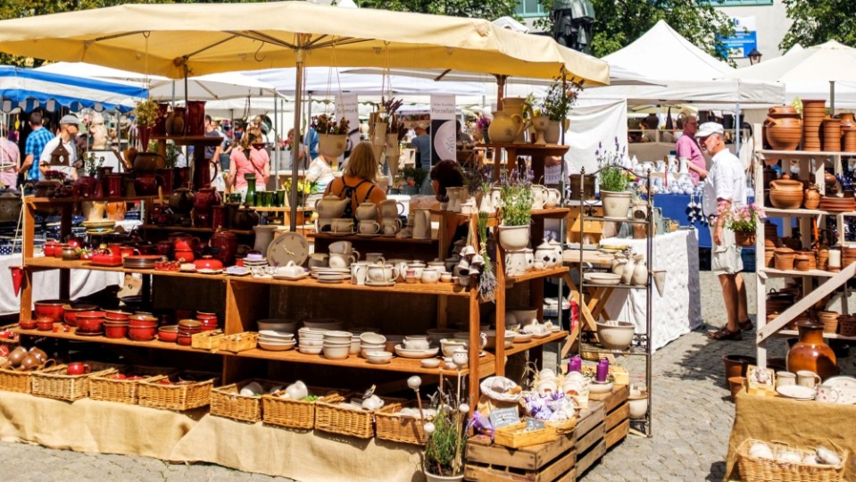 Töpfermarkt am Wochenende