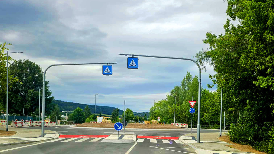 Bauvorhaben Kreisverkehr Brückenstraße/Wiesenstraße