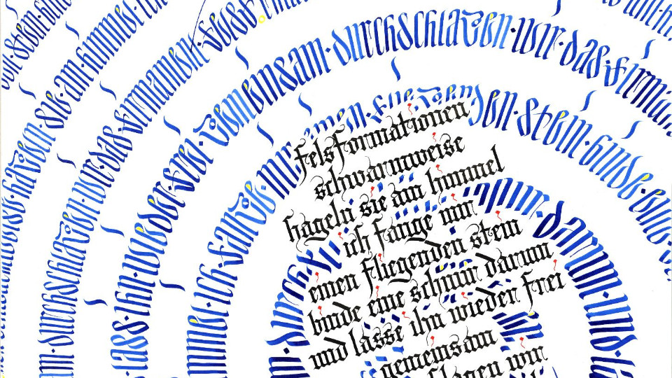 Villa Rosenthal zeigt kalligrafische Poesie 