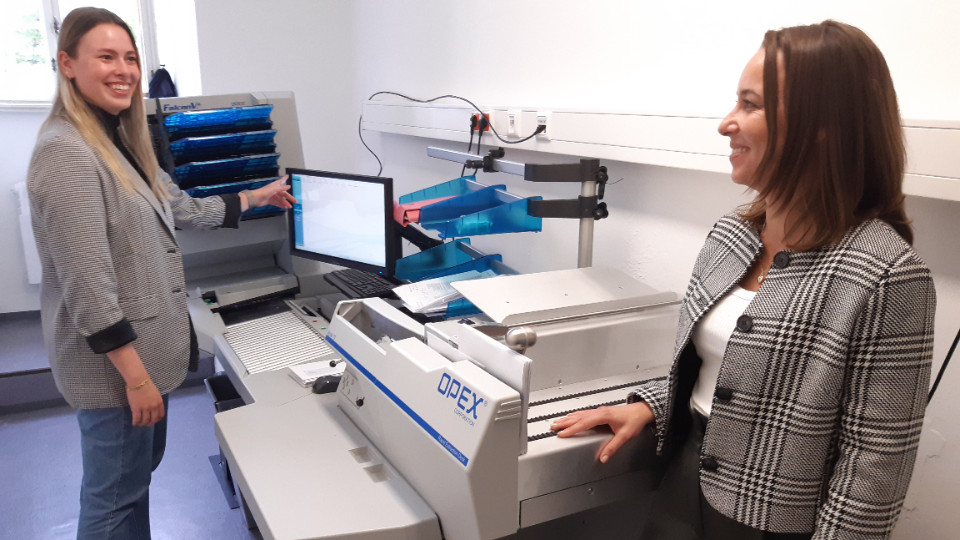 Scanstrecke zur Digitalisierung