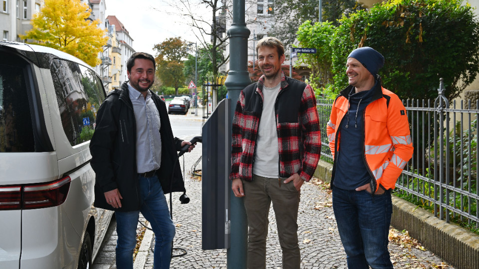 Erster Laternenlader in Jena in Betrieb genommen