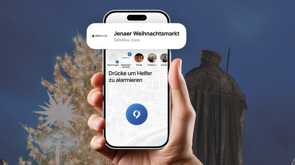 Weihnachtsmarkt mit SafeNow-Zone