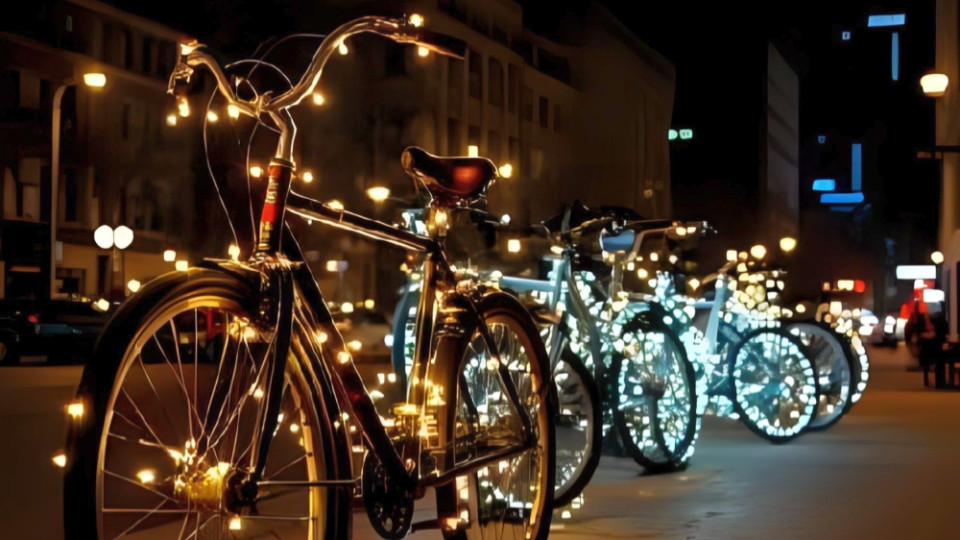 Critical Mass im November als „Lichter-Mass“ Critical Mass im November als „Lichter-Mass“