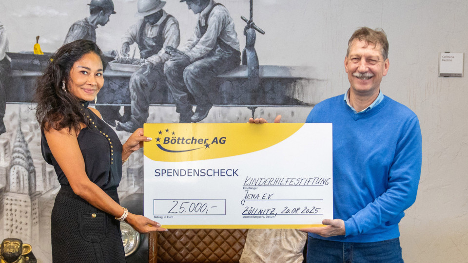 Böttcher AG unterstützt Kinderhilfestiftung Böttcher AG unterstützt Kinderhilfestiftung