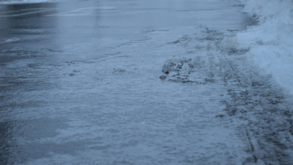 Warnung vor Glatteis