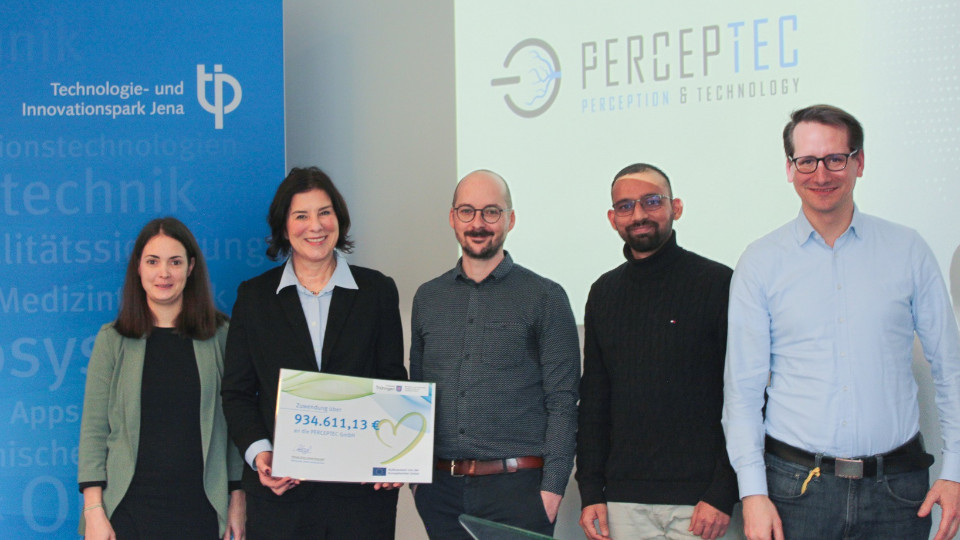 Fördermittel für Jenaer Startup Perceptec