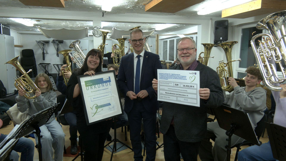 Ehrenamtsförderung – Blasmusikverein bekommt Geld für Website und neues Schlagwerk