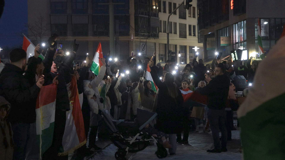 Demonstration – Unterstützung für Bevölkerung in Rojava