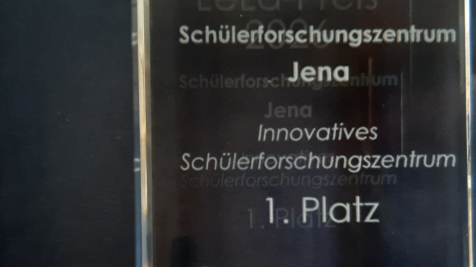 SFZ Jena gewinnt beim Bundeswettbewerb „Innovatives Schülerforschungszentrum“