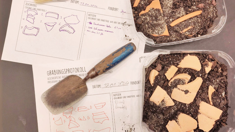 Familienführung mit Ausgrabungswerkstatt