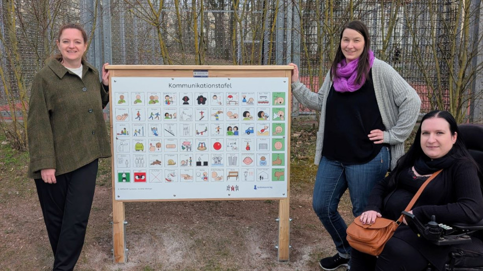 Kommunikationstafeln auf Spielplätzen