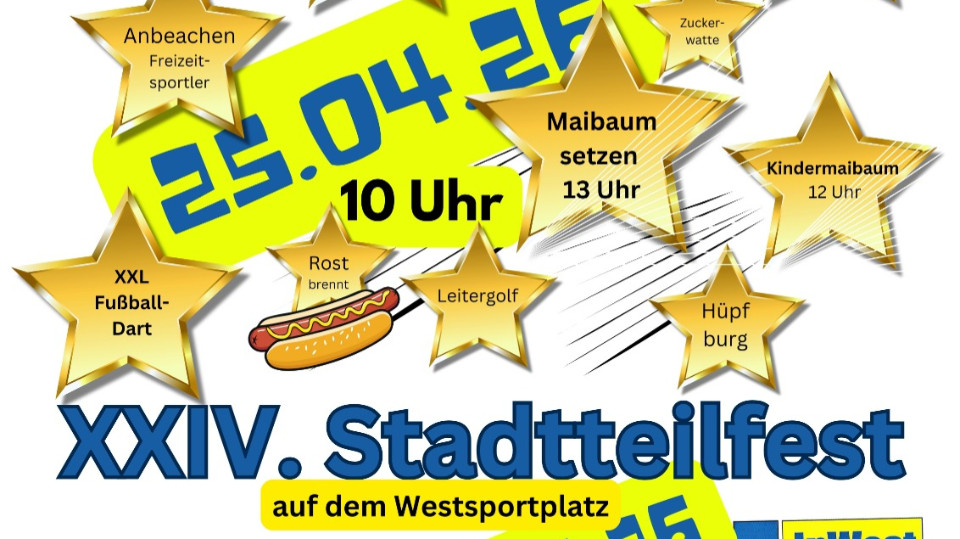 Stadtteilfest auf dem Westsportplatz Stadtteilfest auf dem Westsportplatz