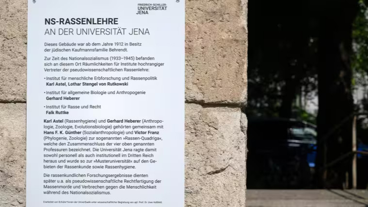 Gedenktafel erinnert an NS-Rassenlehre
