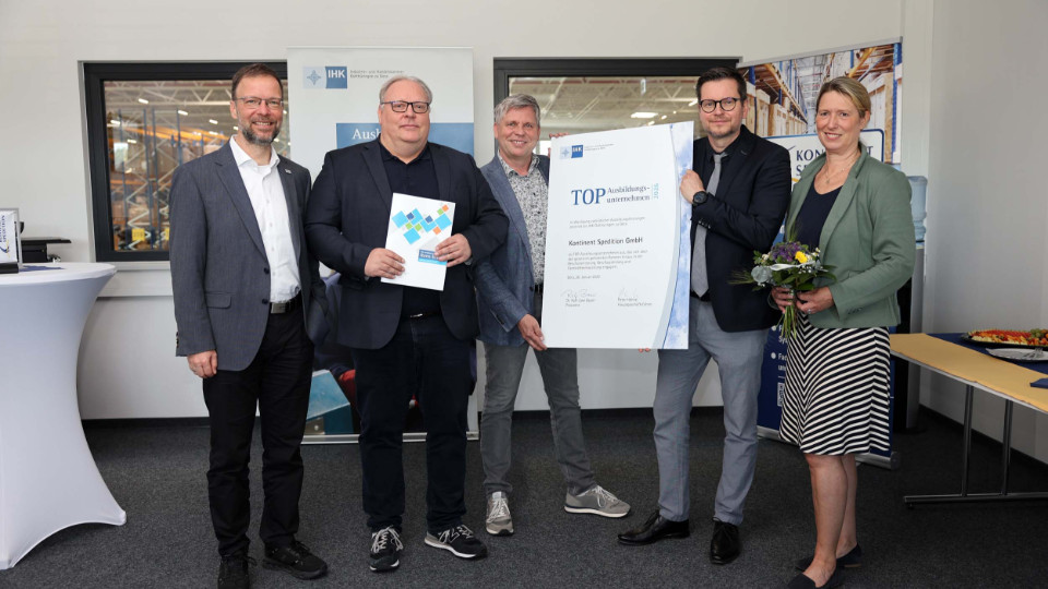 Kontinent Spedition ausgezeichnet