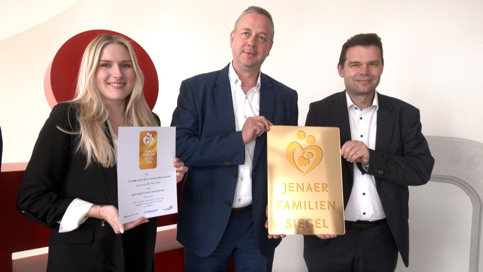Familienfreundlichkeit – Sparkasse mit Familiensiegel ausgezeichnet