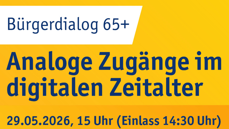 Bürgerdialog 65+ zur Digitalisierung