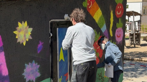 Graffitiprojekt an der Grundschule Golmsdorf