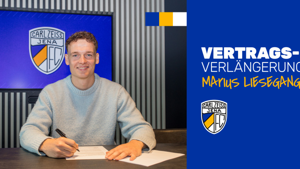 Marius Liesegang bleibt beim FC Carl Zeiss Jena